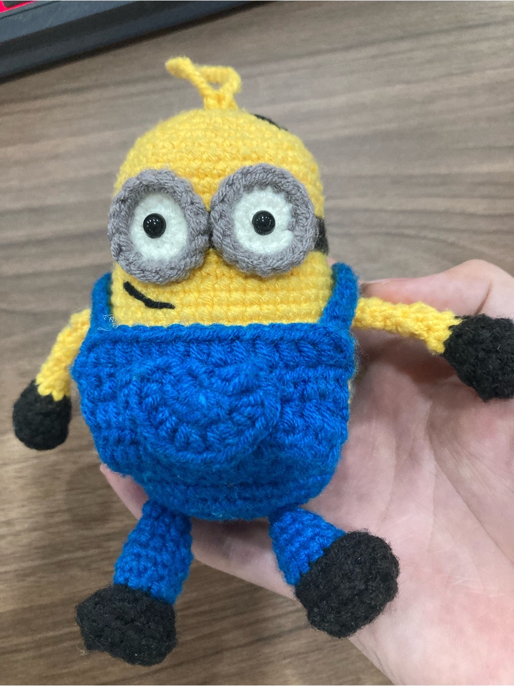 Handmade Yellow & Blue Crochet Minion Plush Toy